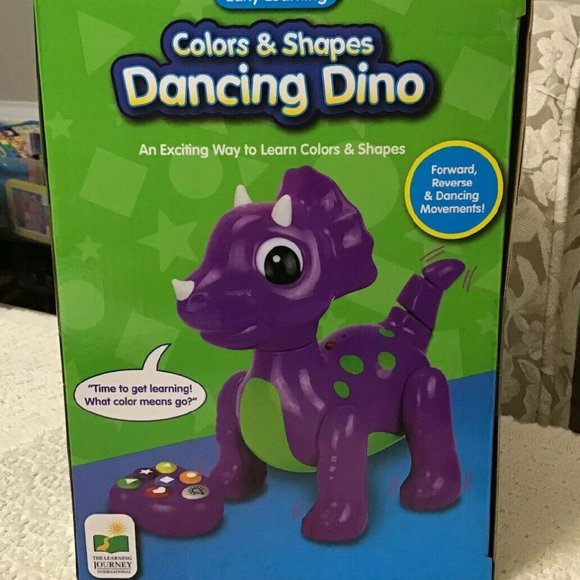 Dinasaur The Learning Journey Colors & Shapes Dancing Dino Kids Toys Purple - Picture 2 of 14